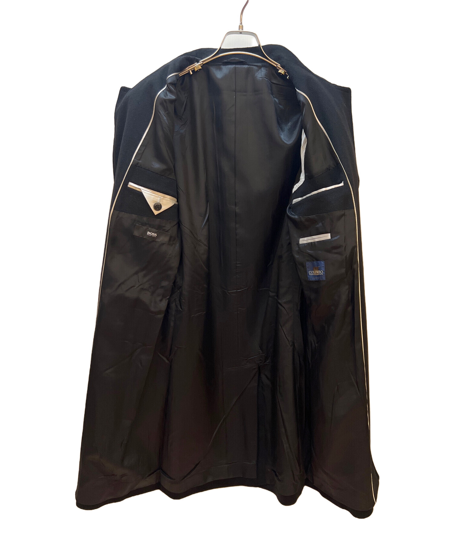 中古・古着通販】HUGO BOSS (ヒューゴ ボス) コート ブラック サイズ