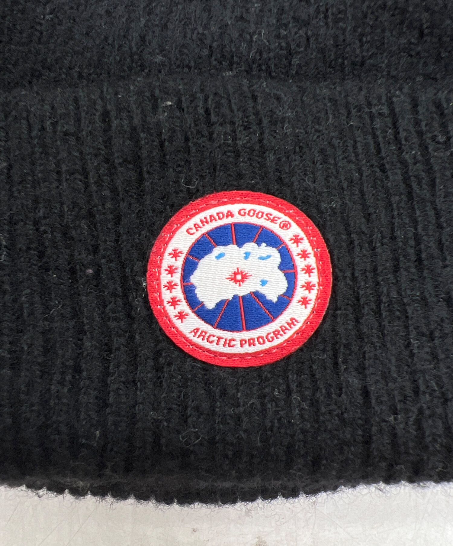中古・古着通販】CANADA GOOSE (カナダグース) ニット帽 ブラック