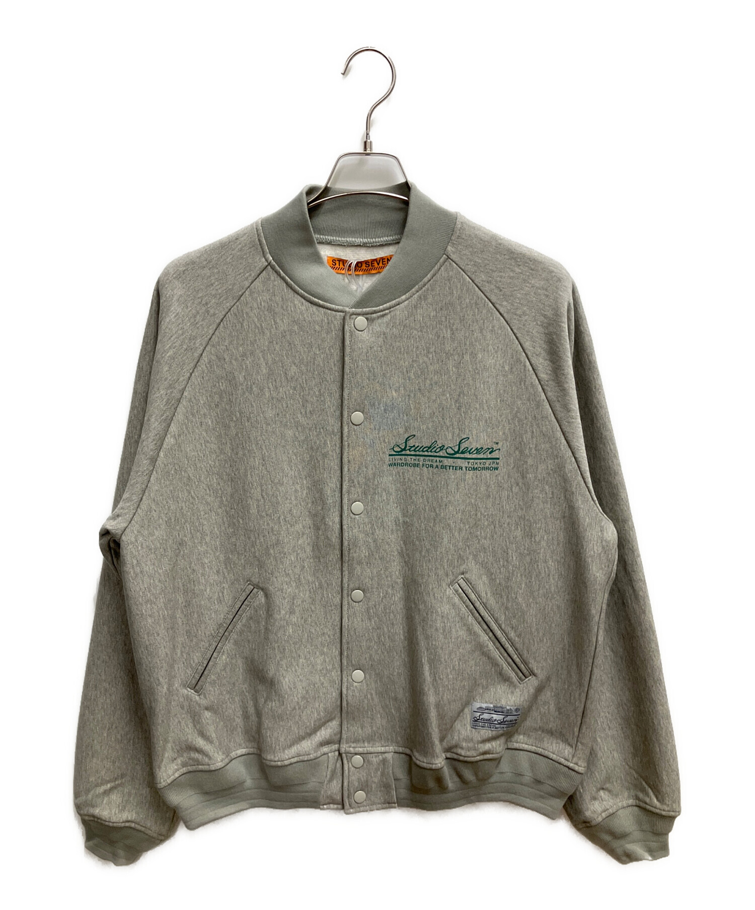 即購入可能です studio seven スタジャン 緑 中古・古着通販】studio seven (スタジオセブン) Sweat Blouson