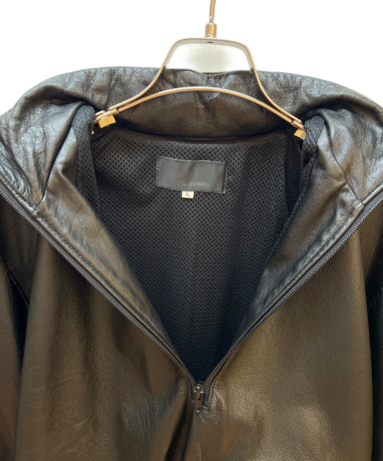中古・古着通販】TETE HOMME (テット オム) レザージャケット ブラック