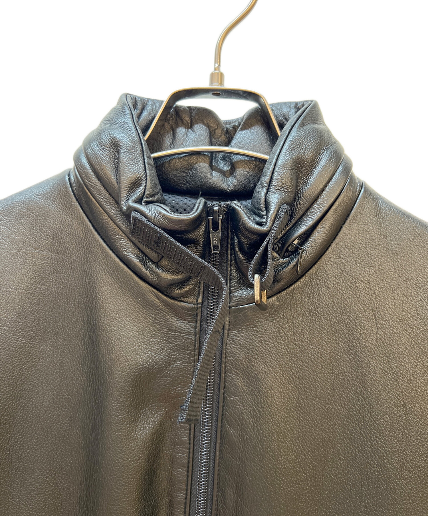中古・古着通販】TETE HOMME (テット オム) レザージャケット ブラック 