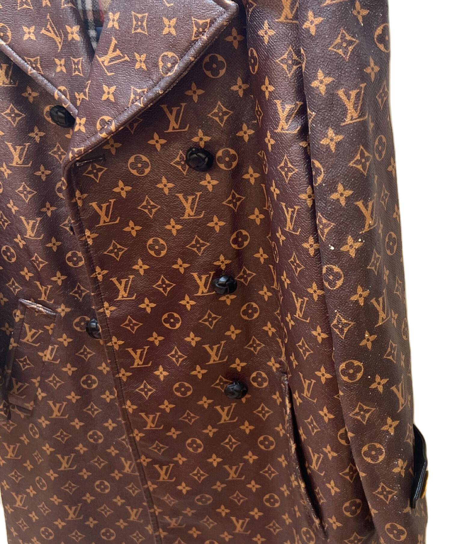 LOUIS VUITTON ルイヴィトン ポリ プリント コート 36 中古・古着通販】LOUIS VUITTON (ルイ ヴィトン) モノグラム