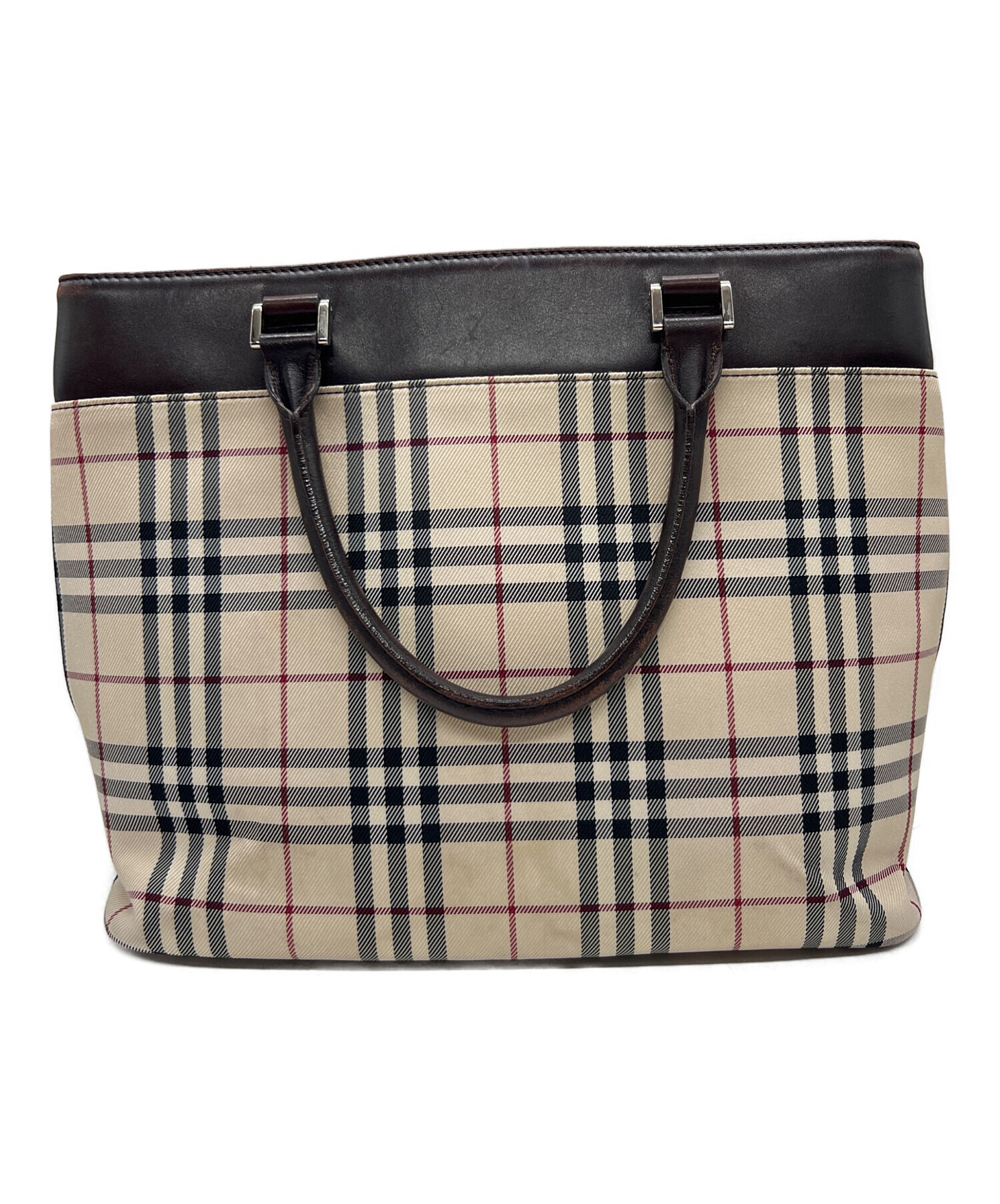 中古・古着通販】BURBERRY (バーバリー) ハンドバッグ ベージュ 