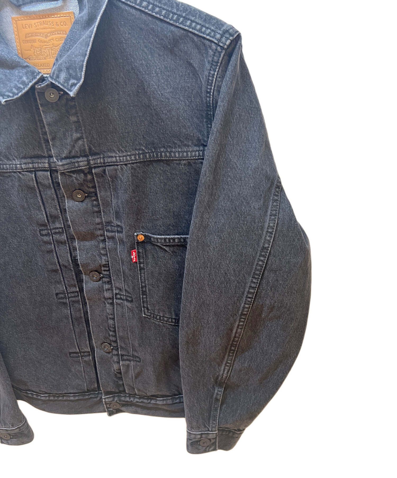 中古・古着通販】LEVI'S (リーバイス) デニムジャケット グレー サイズ