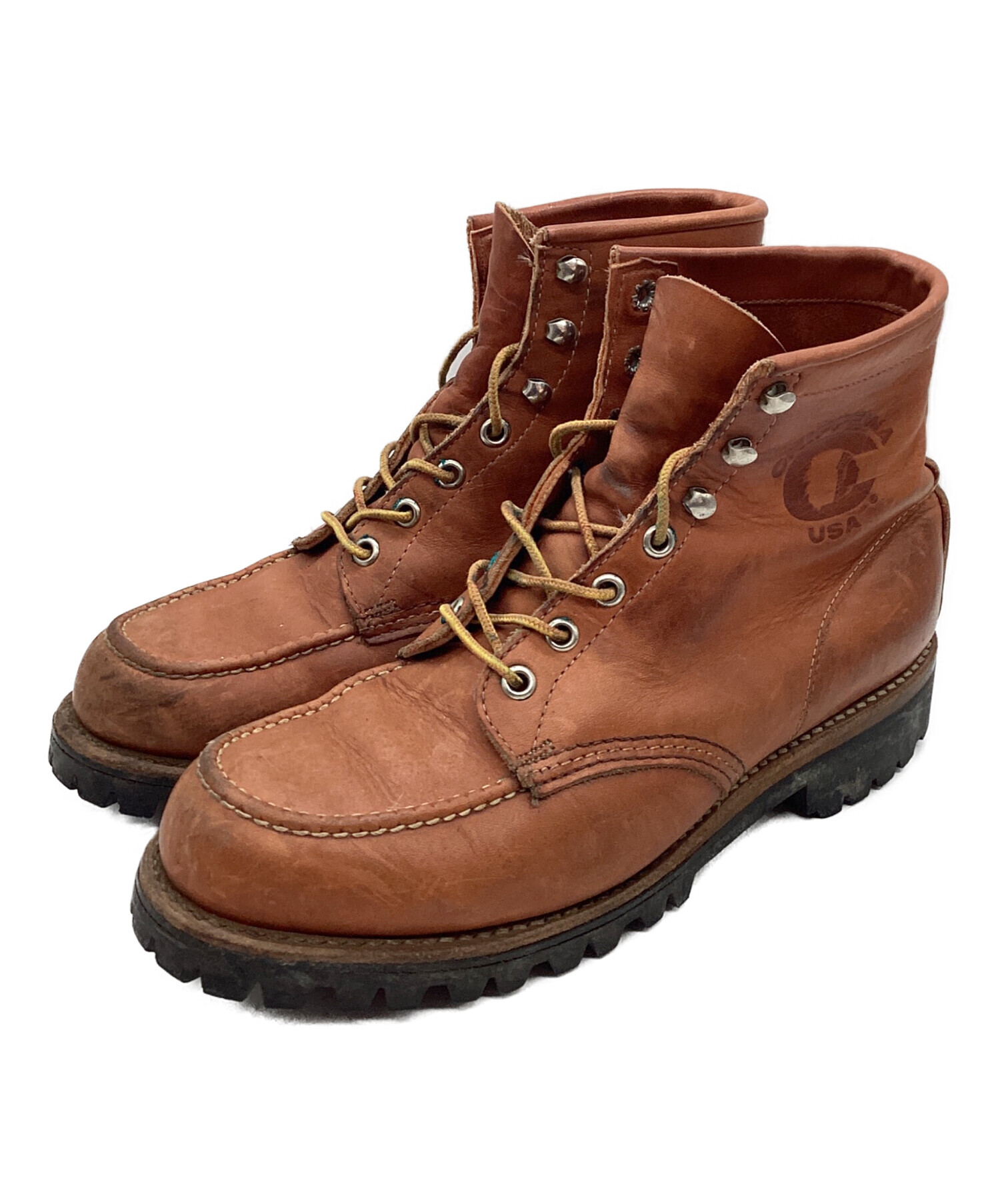 チペワ CHIPPEWA USA製 ヴィンテージ ブーツ 中古・古着通販】CHIPPEWA (チペワ) ブーツ ブラウン サイズ:43