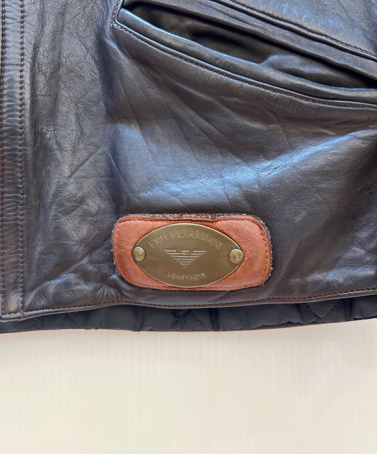 中古・古着通販】EMPORIO ARMANI (エンポリオ アルマーニ) レザー