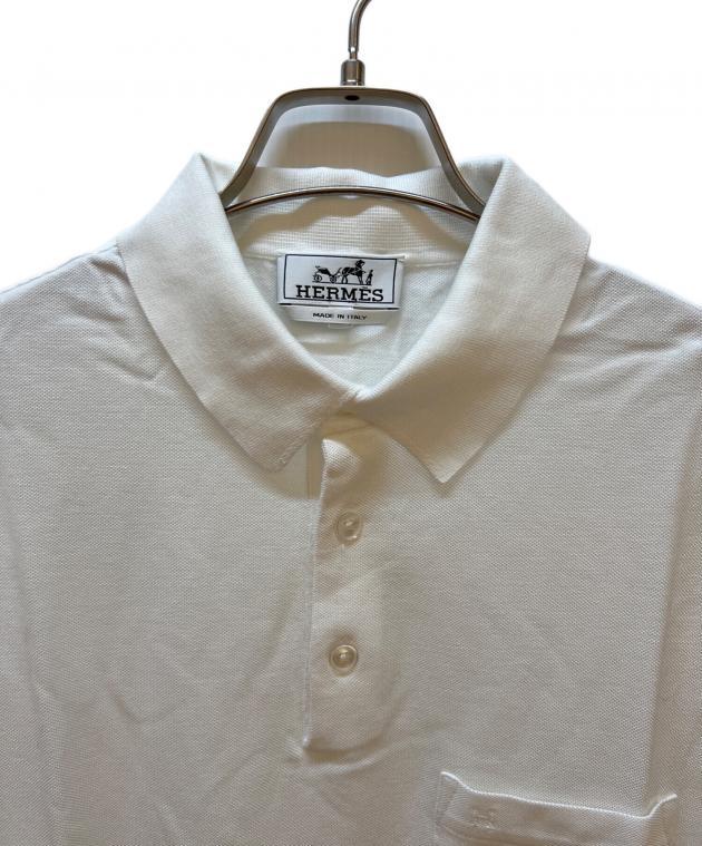 中古・古着通販】HERMES (エルメス) ポロシャツ ホワイト サイズ:M