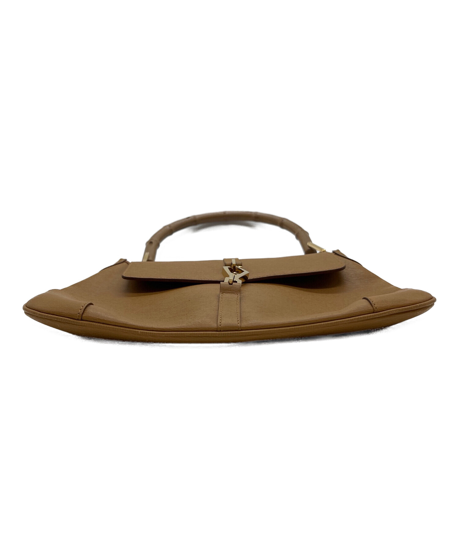GUCCI ベージュ ハンドバッグ 中古・古着通販】GUCCI (グッチ) ハンドバッグ ベージュ｜ブランド