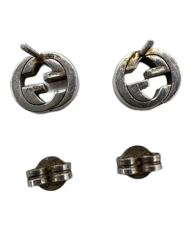 中古・古着通販】GUCCI (グッチ) インターロッキングピアス シルバー