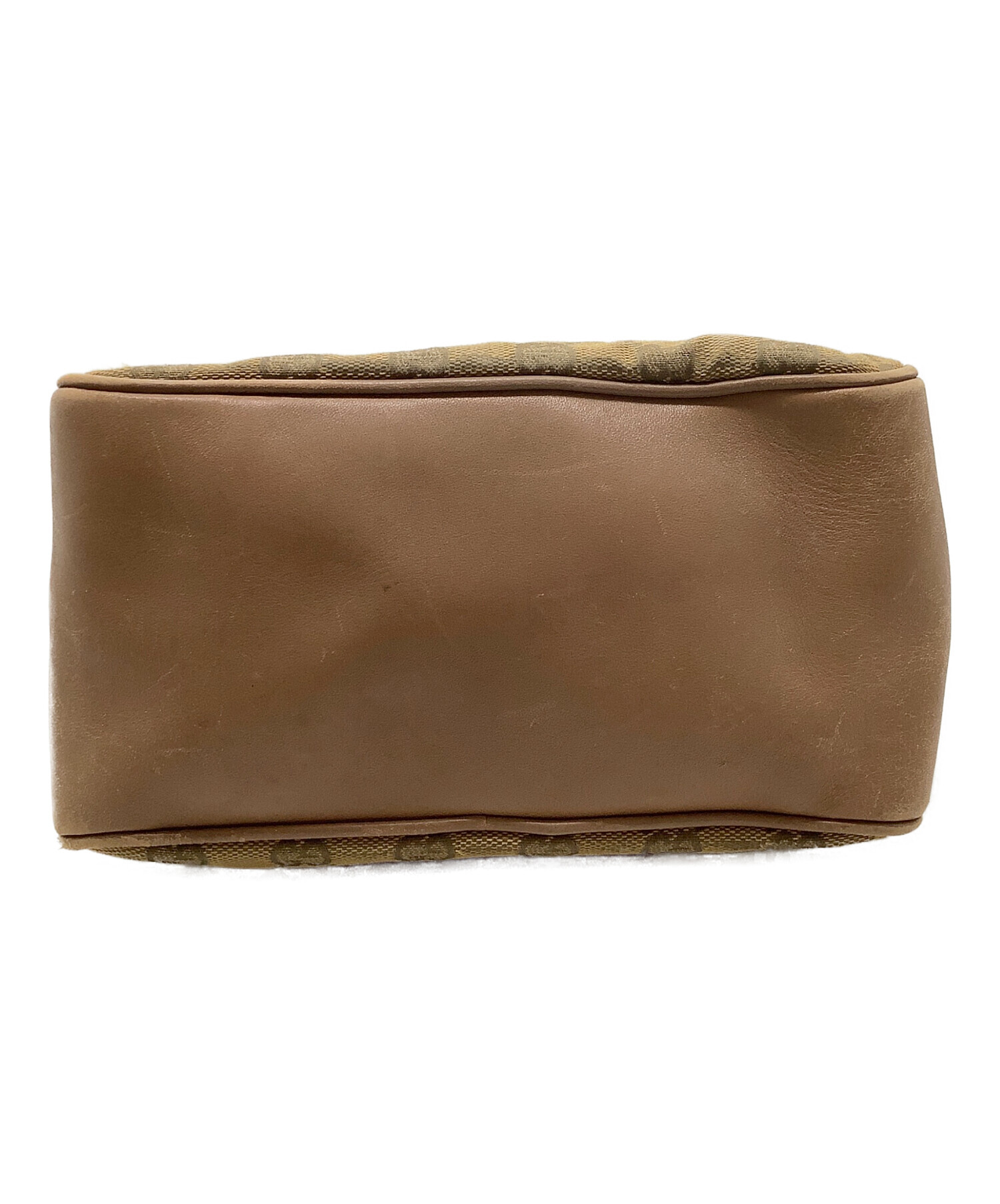 中古・古着通販】GUCCI (グッチ) 巾着ショルダーバッグ/GG ブラウン