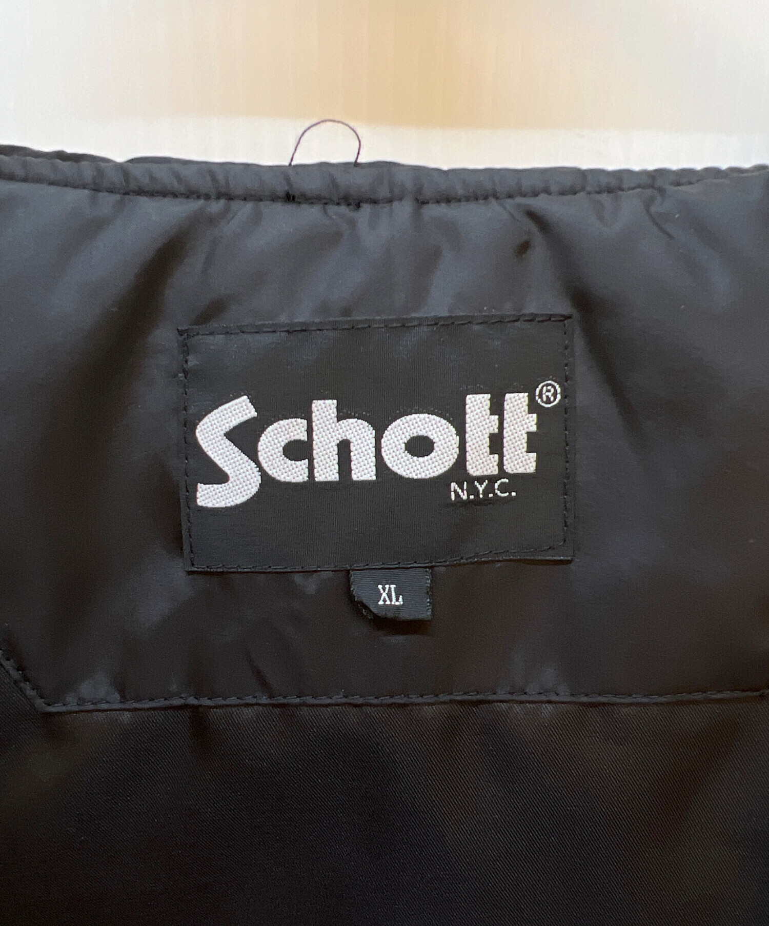 90s old Schott ナイロンジャケット M 美品 中古・古着通販】Schott (ショット) ナイロンジャケット ブラック
