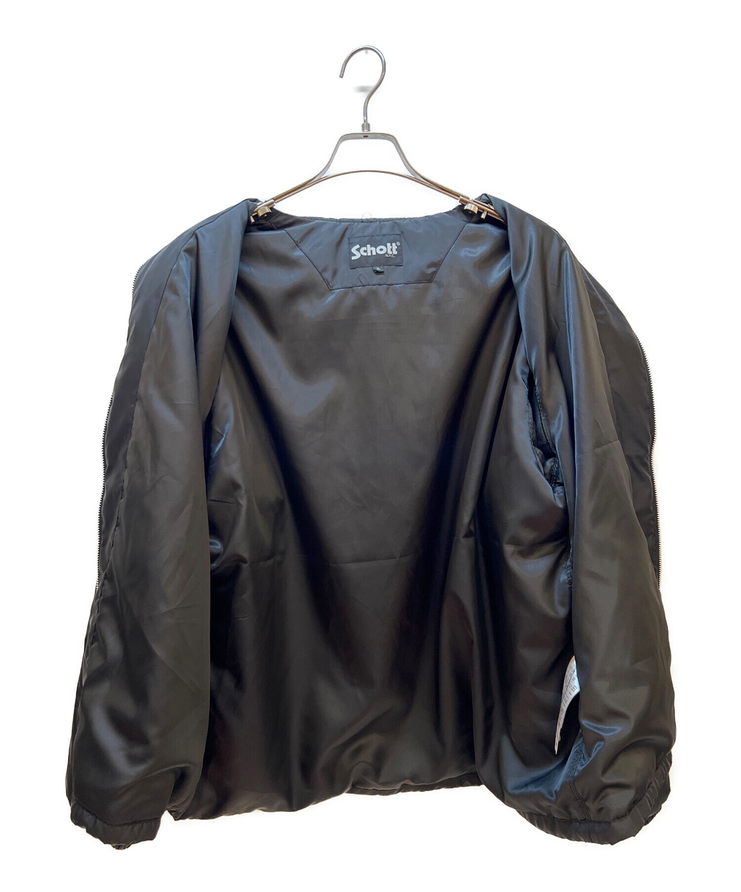 即買いOK、極美品、SCHOTT ナイロンジャケット ブラック S 中古・古着通販】Schott (ショット) ナイロンジャケット ブラック