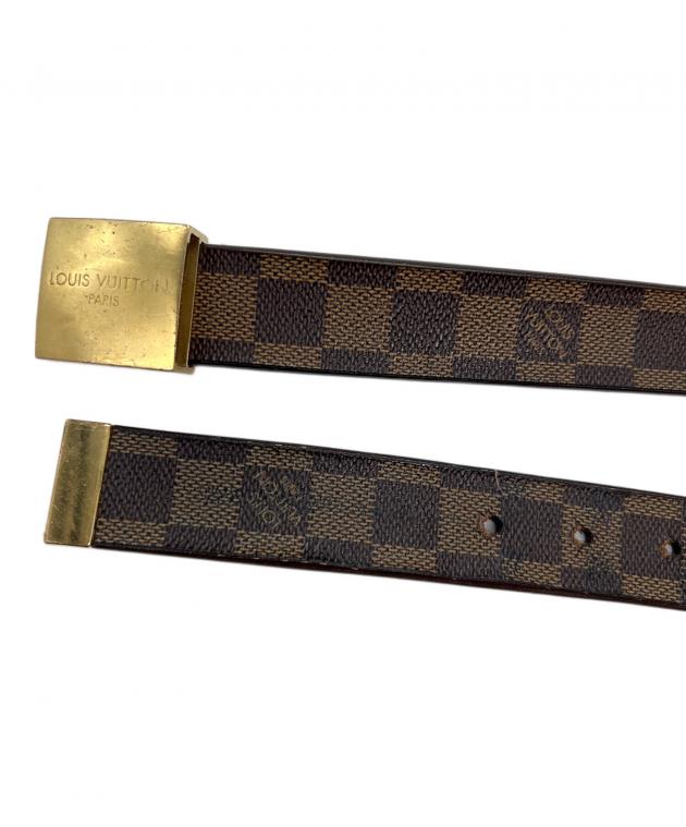 ✨極美品✨ルイヴィトン LOUIS VUITTONレザー細ベルト ブラウン 中古・古着通販】LOUIS VUITTON (ルイ ヴィトン) ベルト ブラウン