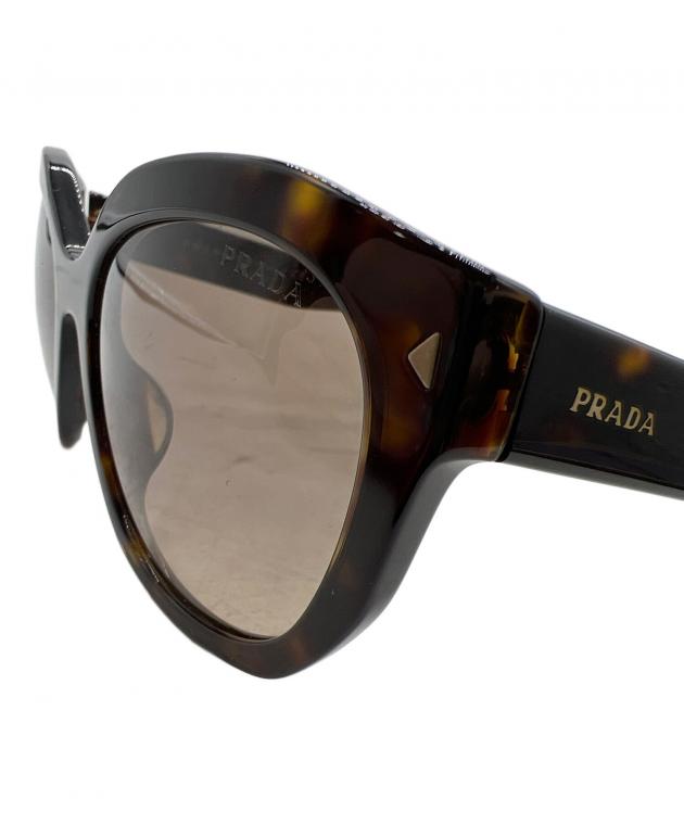 美品 PRADA プラダ サングラス SPR54T ゴールド×ブラック 中古・古着通販】PRADA (プラダ) サングラス ブラック｜ブランド・古着
