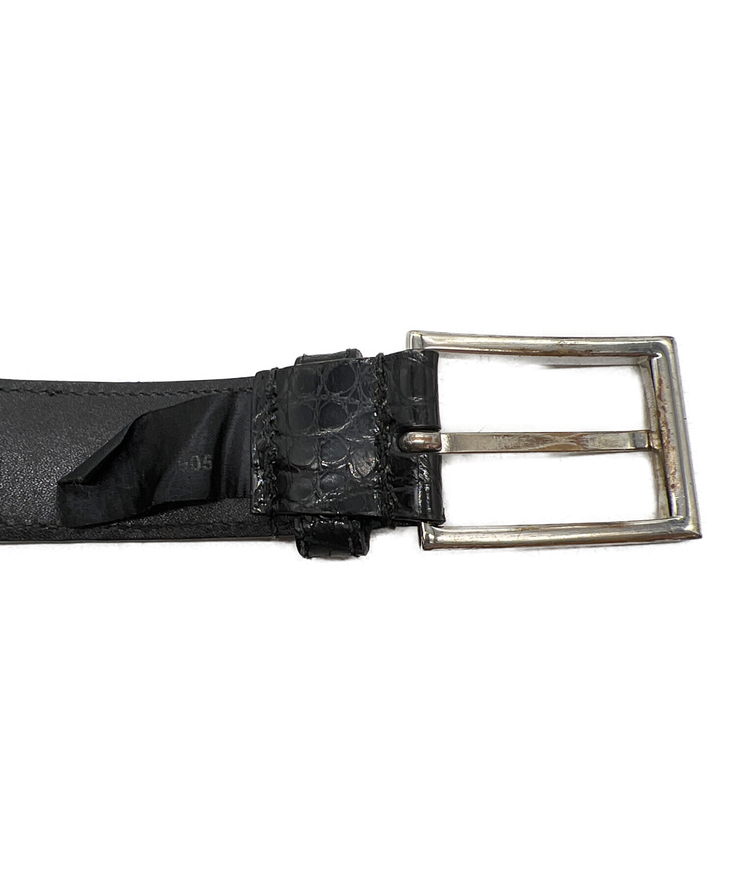 中古・古着通販】PRADA (プラダ) レザーベルト ブラック｜ブランド