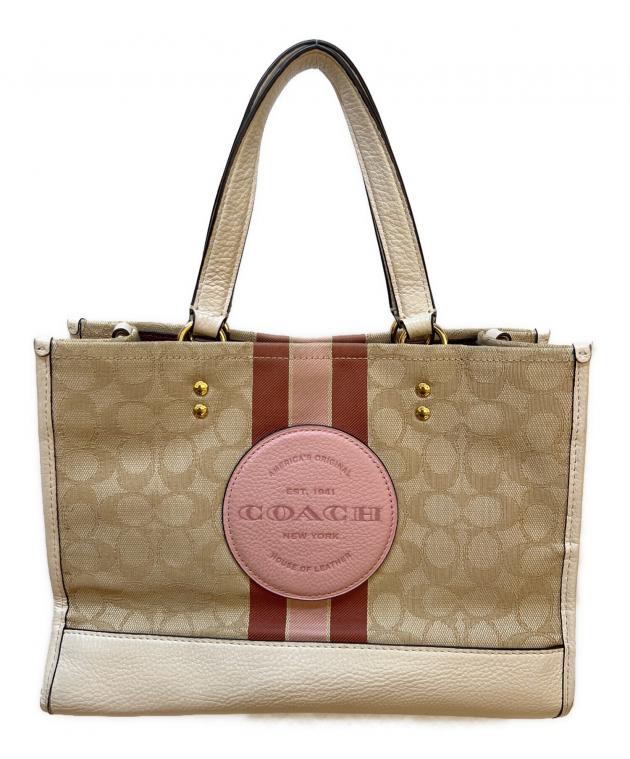 中古・古着通販】COACH (コーチ) ハンドバッグ ベージュ|ブランド 中古・古着通販】COACH (コーチ) ハンドバッグ ベージュ|ブランド