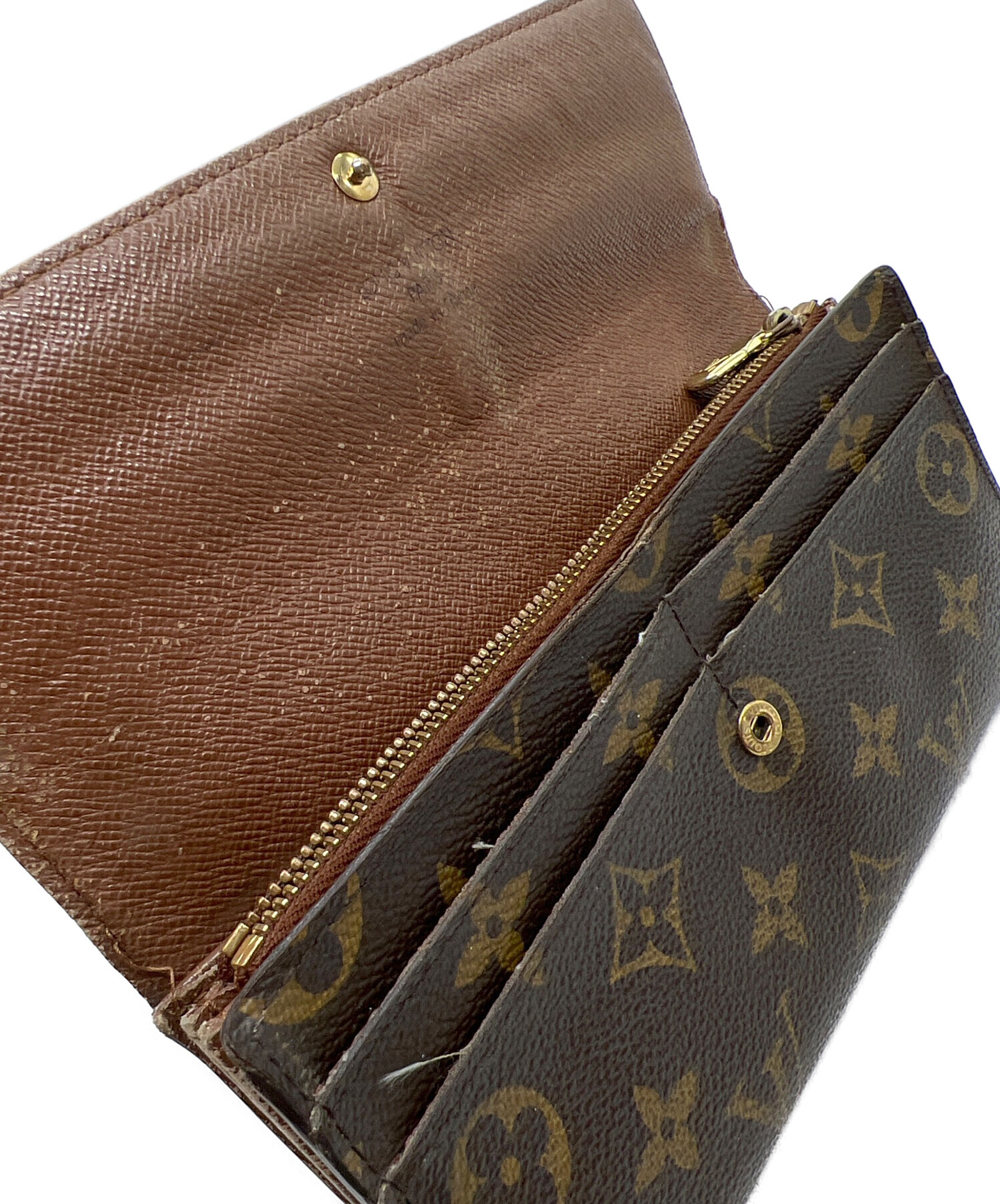 中古・古着通販】LOUIS VUITTON (ルイ ヴィトン) 長財布 ブラウン