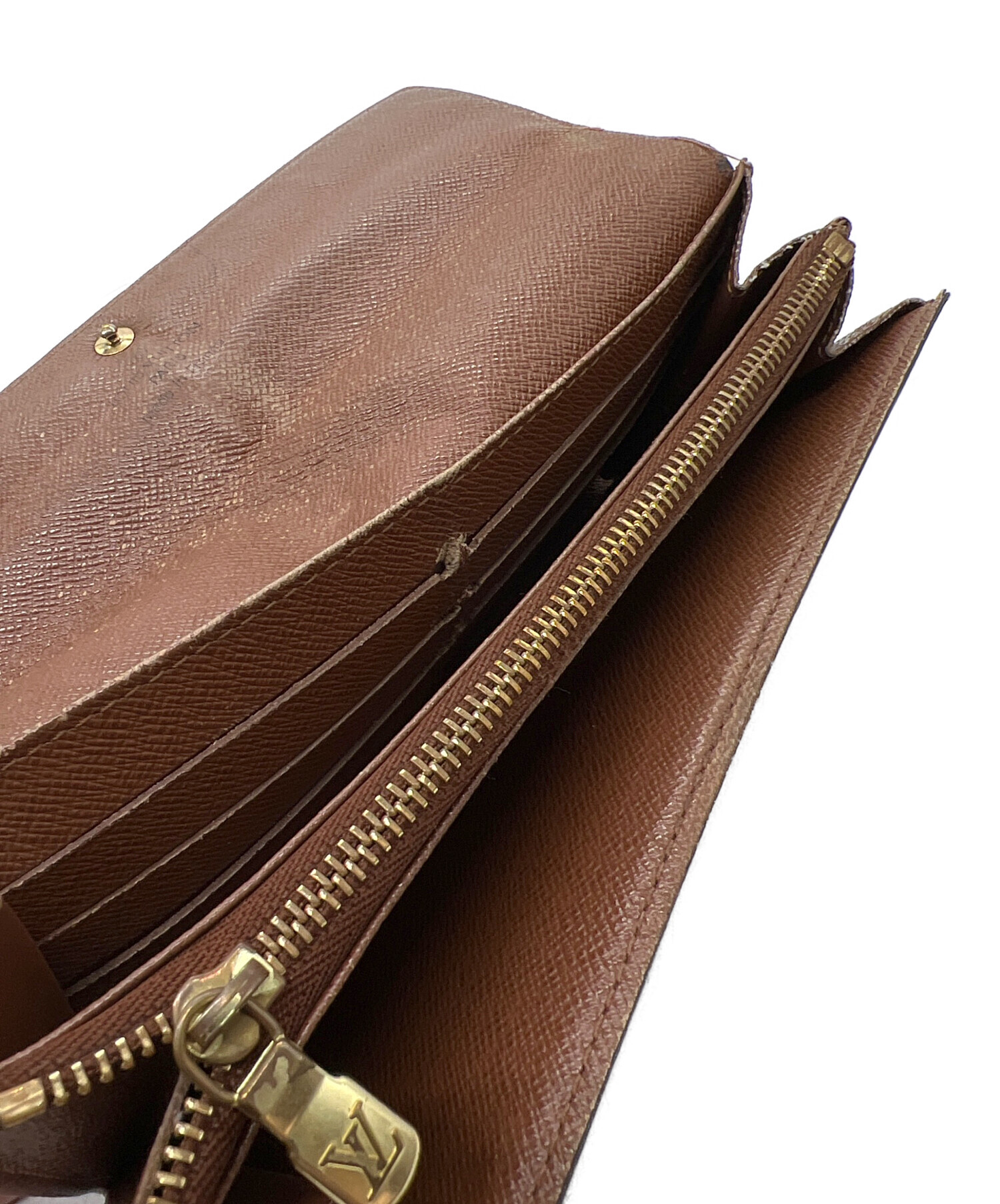 中古・古着通販】LOUIS VUITTON (ルイ ヴィトン) 長財布 ブラウン