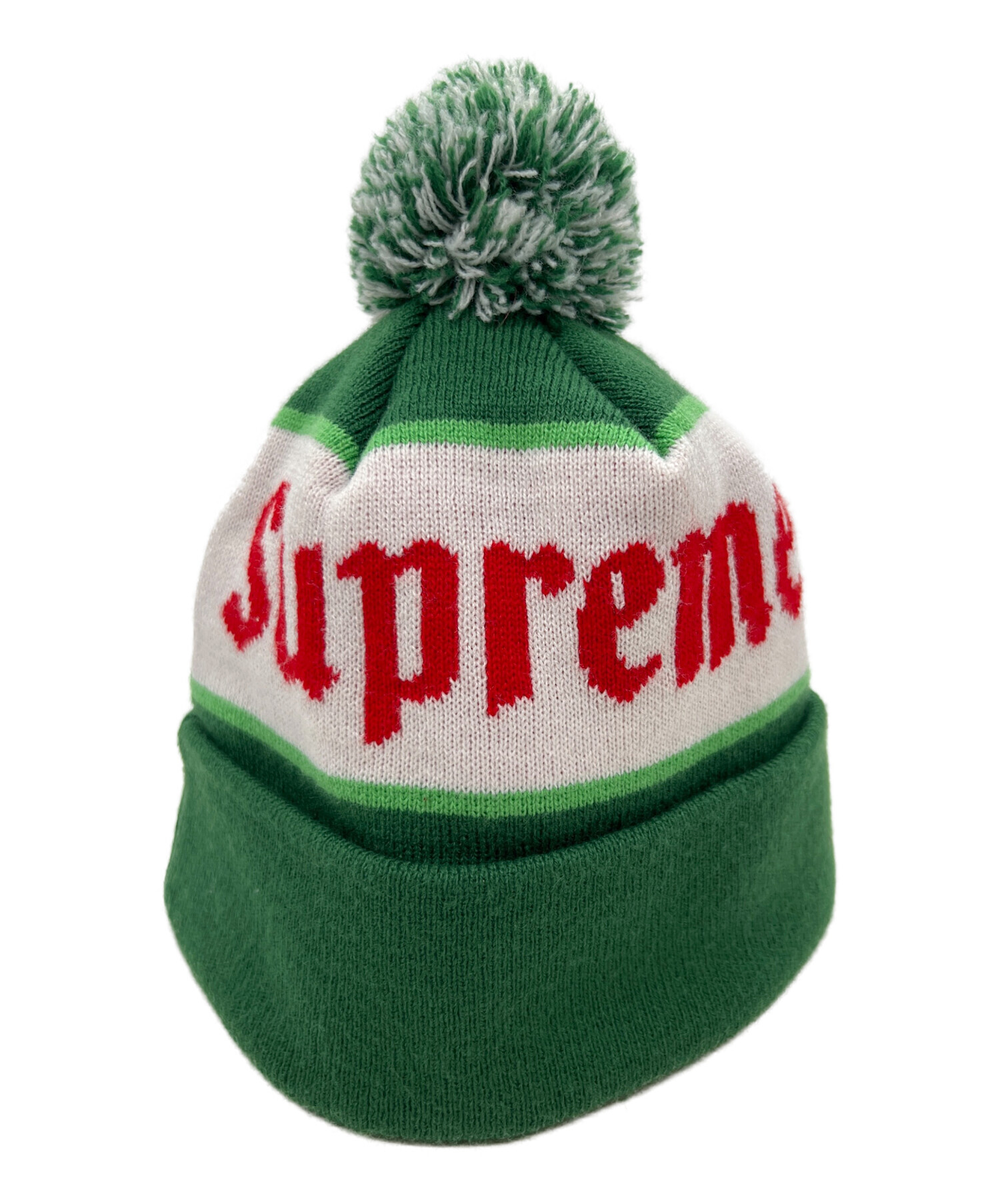 Supreme ニット帽 オリーブグリーン 中古・古着通販】SUPREME (シュプリーム) ニット帽 グリーン｜ブランド