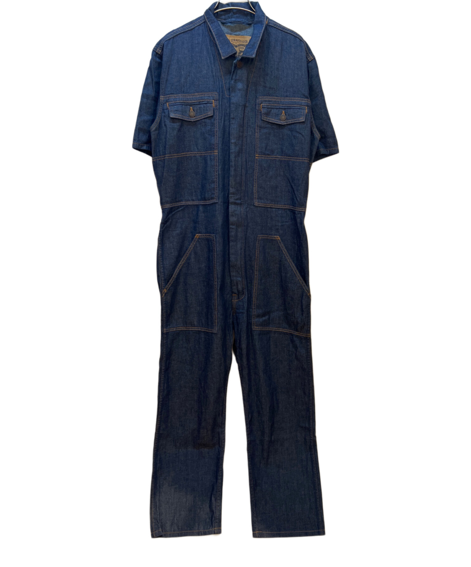 Levi's リーバイス デニム つなぎ オーバーオール 中古・古着通販】LEVI'S (リーバイス) つなぎ インディゴ サイズ:M