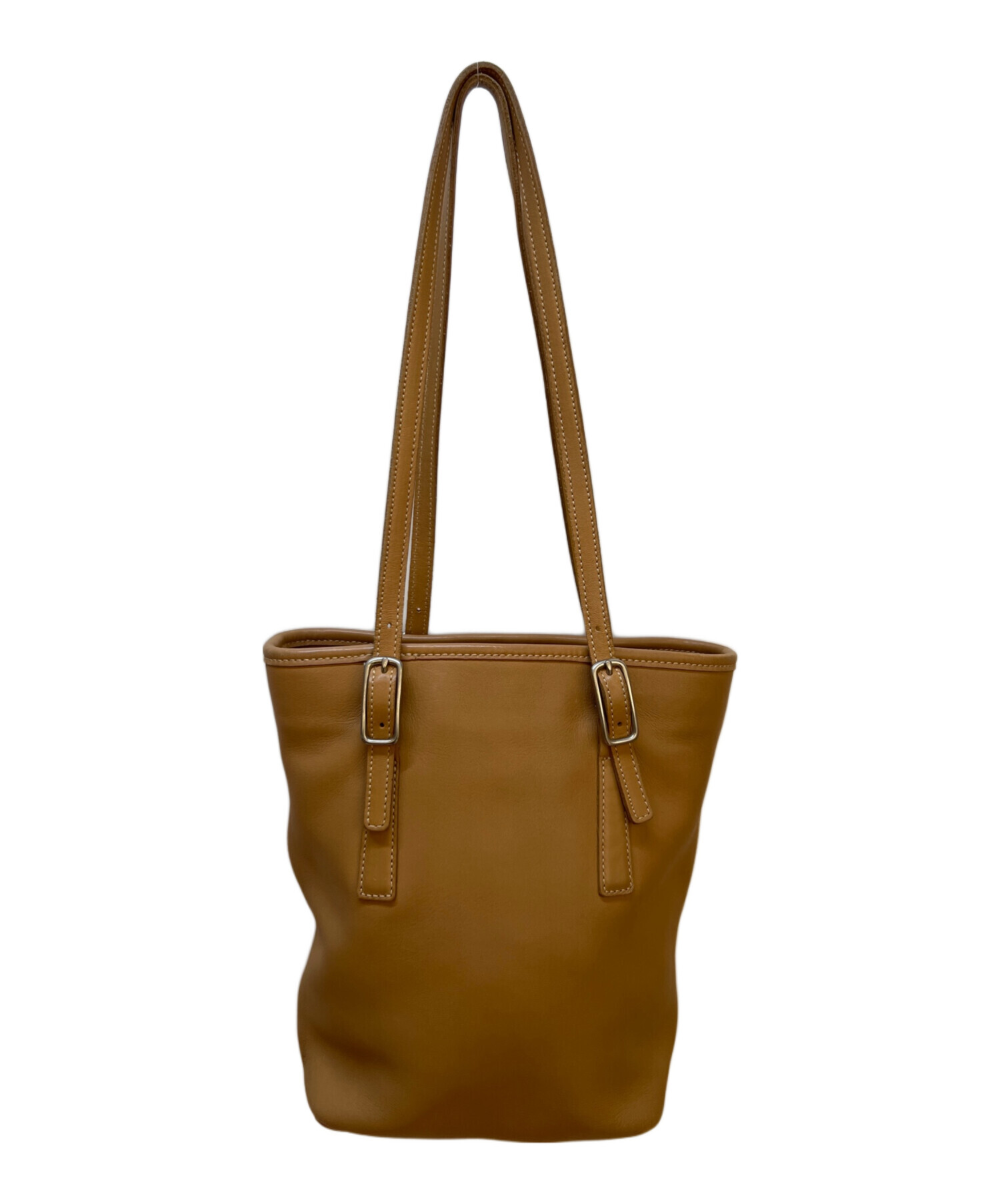 1円 COACH コーチ バッグ ハンド トートバッグ レザー×キャンバス 
