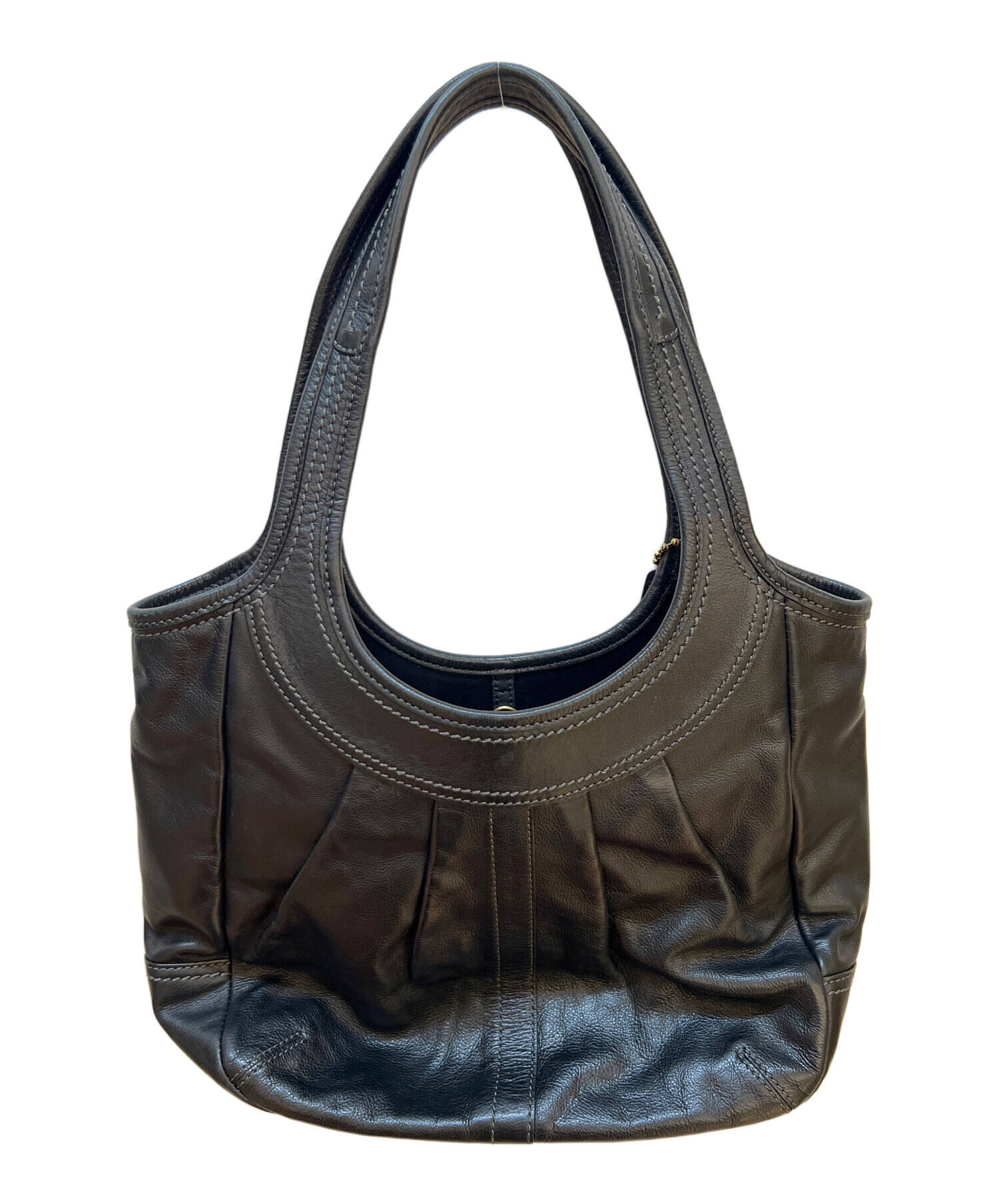 中古・古着通販】COACH (コーチ) ワンショルダーバッグ ブラック 
