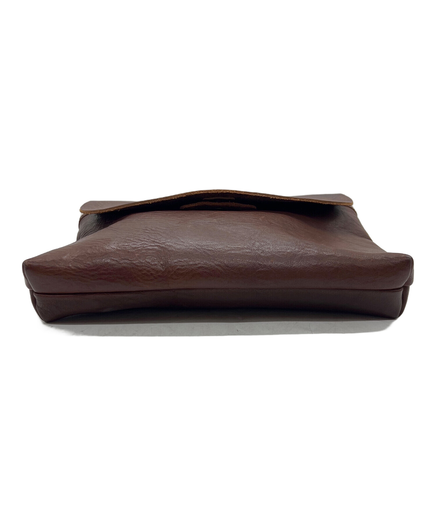 中古・古着通販】SLOW (スロウ) レザーショルダーバッグ ブラウン