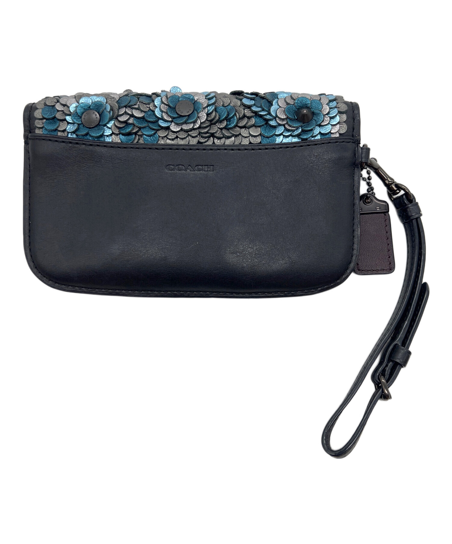中古・古着通販】COACH (コーチ) ショルダーポーチ ブラック｜ブランド 