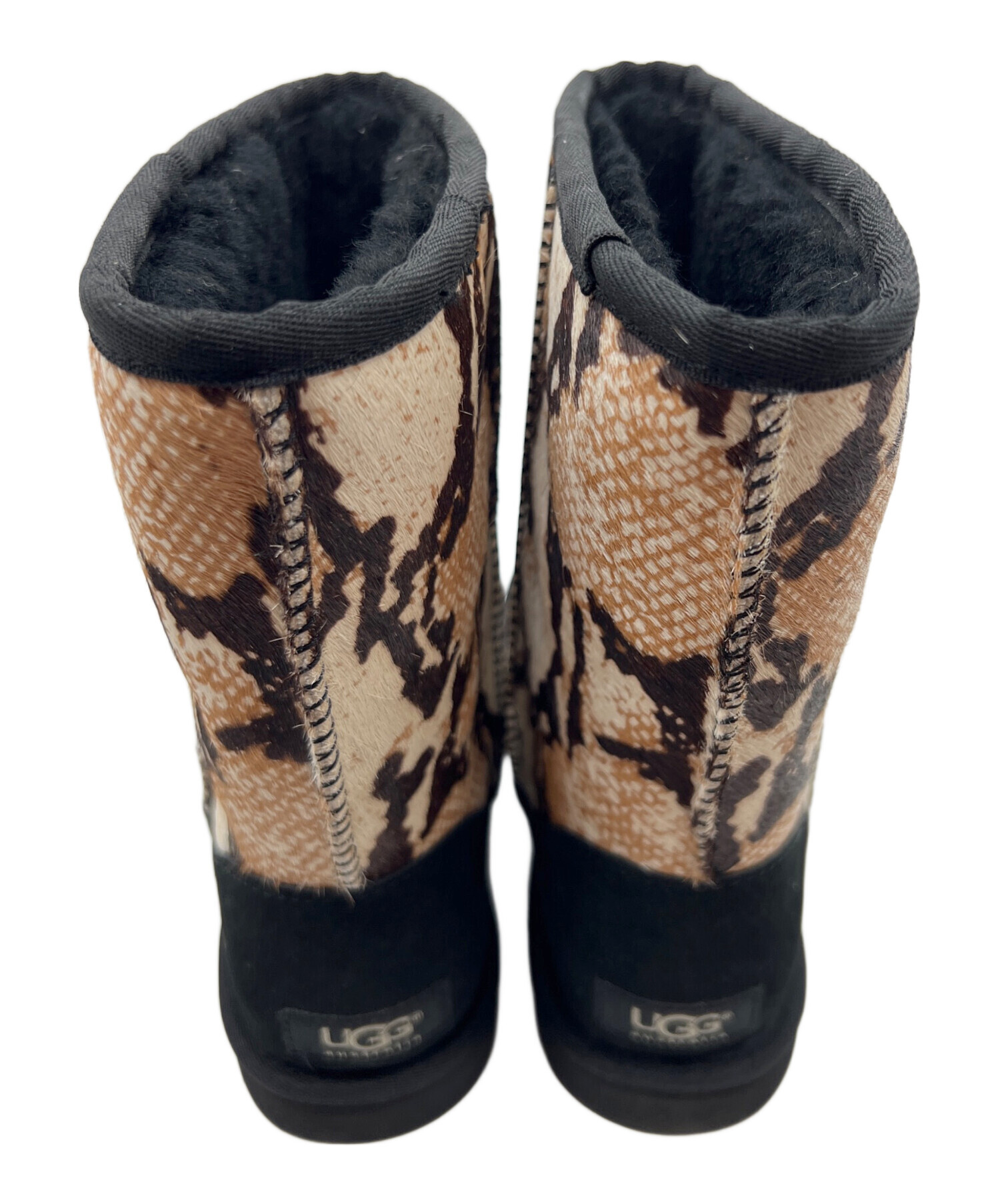 中古・古着通販】UGG (アグ) ムートンブーツ ブラック×ブラウン サイズ
