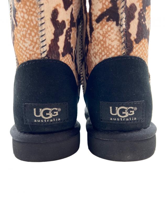 中古・古着通販】UGG (アグ) ムートンブーツ ブラック×ブラウン サイズ