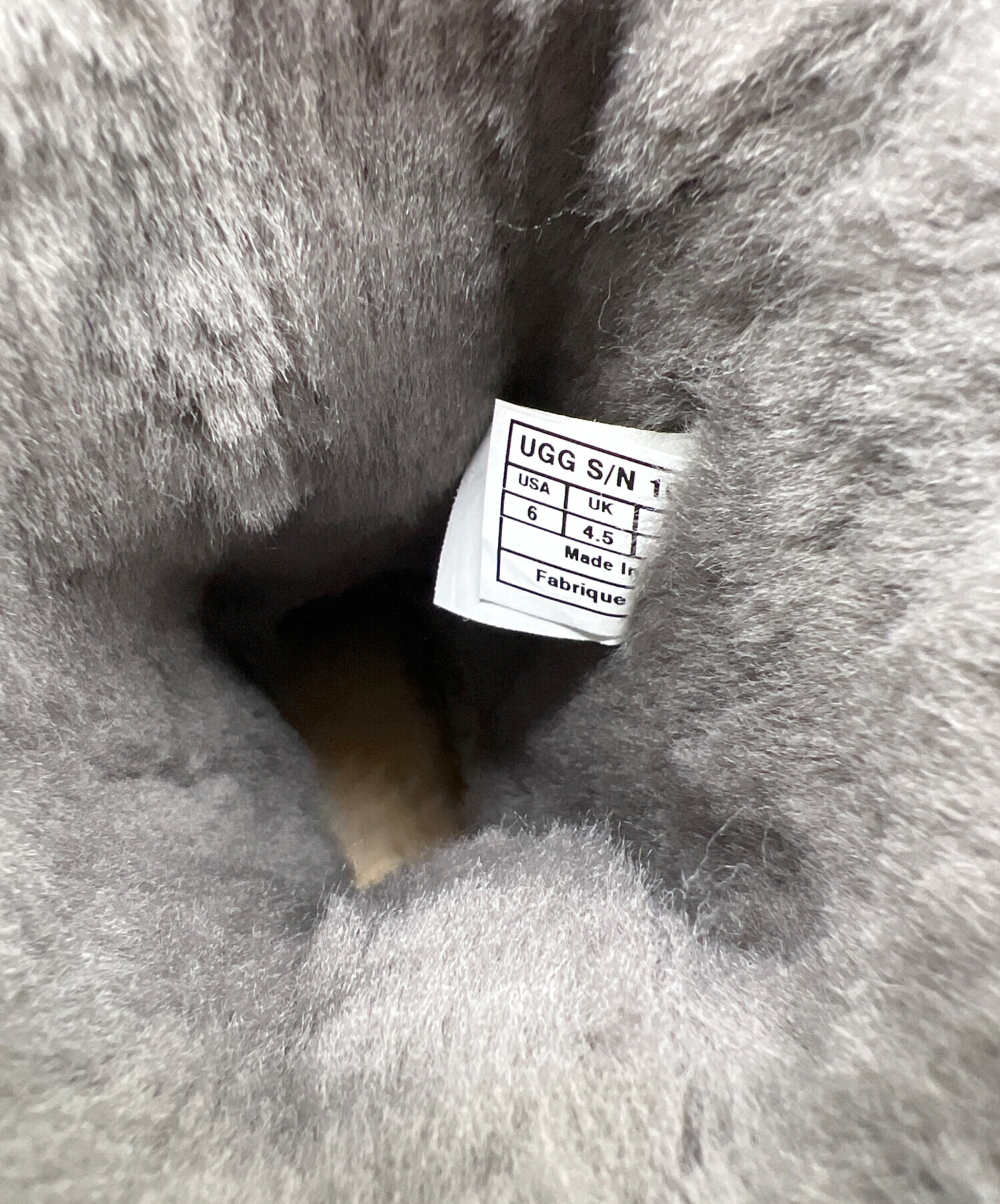 中古・古着通販】UGG (アグ) ムートンブーツ グレー サイズ:23 未使用