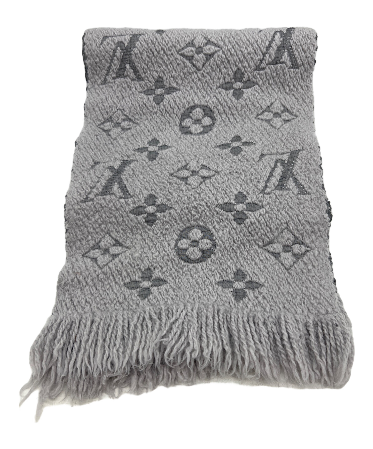 なぁ　Louis Vuitton グレー マフラー 中古・古着通販】LOUIS VUITTON (ルイ ヴィトン) マフラー/エシャルプ