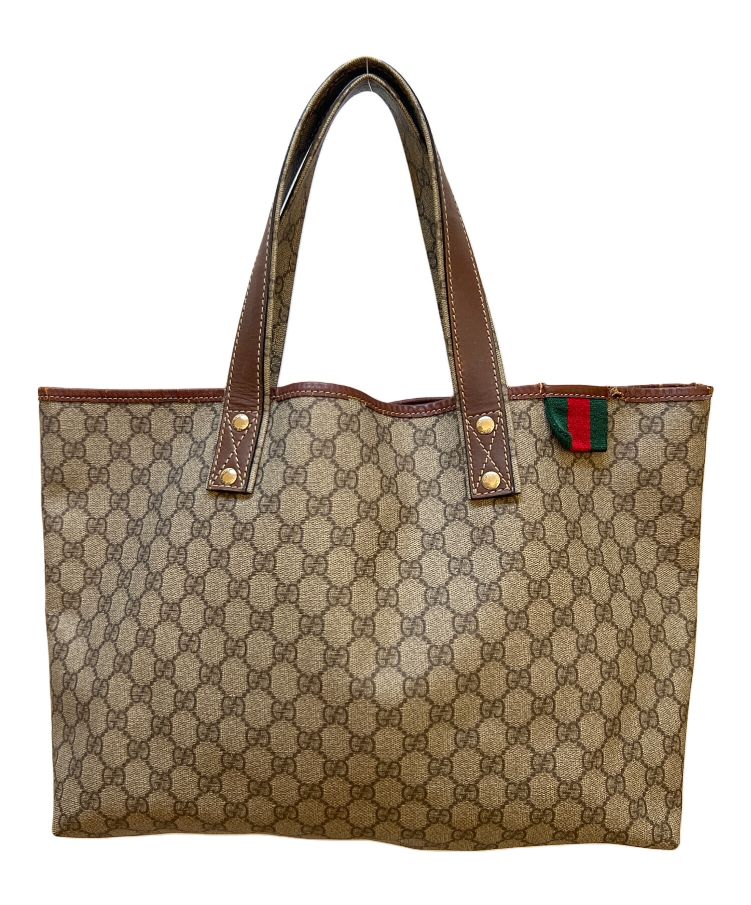 中古・古着通販】GUCCI (グッチ) シェリーラインPVCトートバッグ