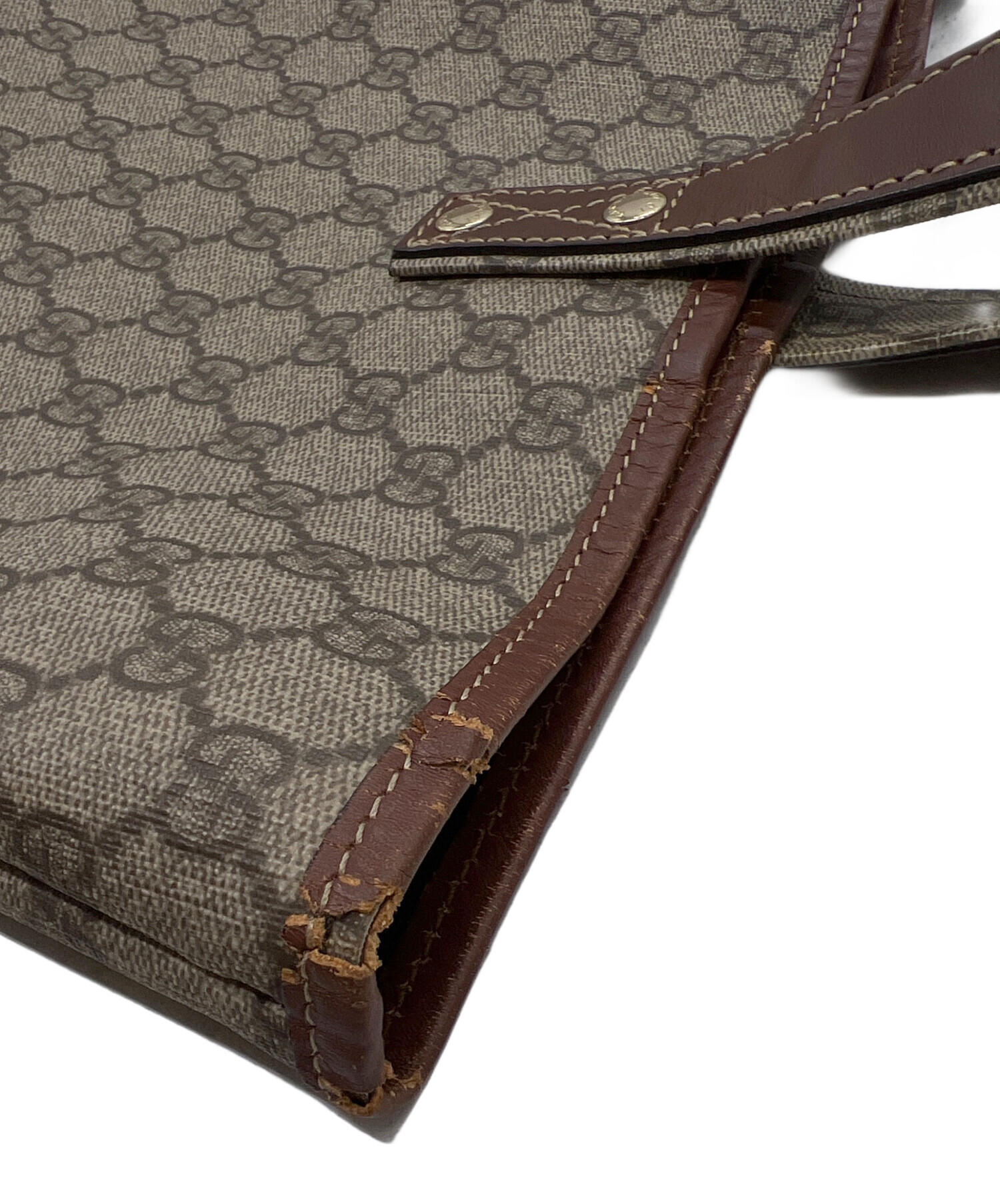 中古・古着通販】GUCCI (グッチ) シェリーラインPVCトートバッグ