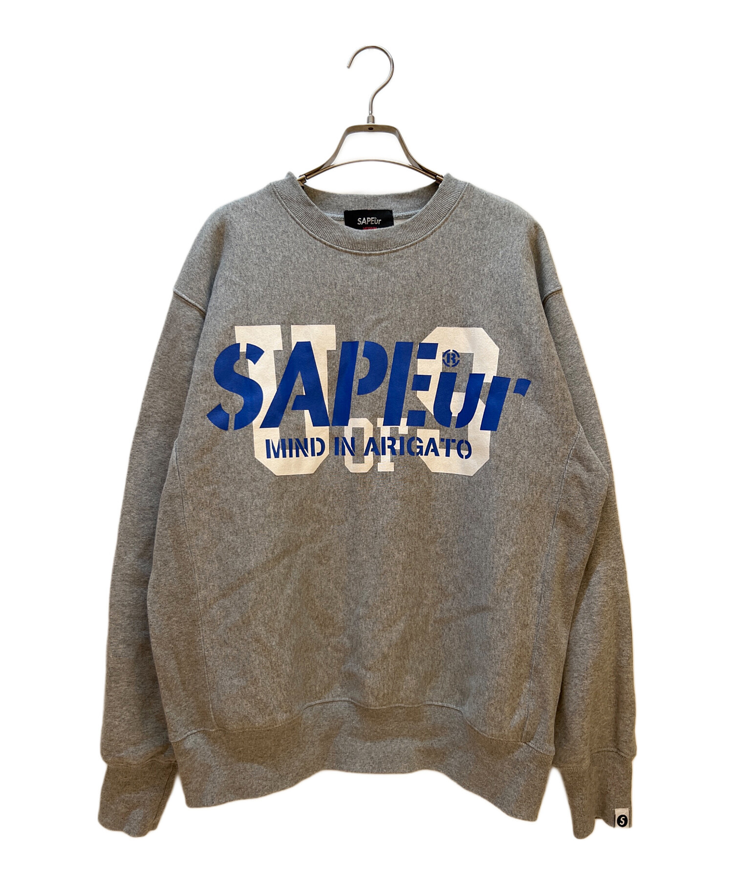 中古・古着通販】SAPEur (サプール) クルーネックスウェット グレー