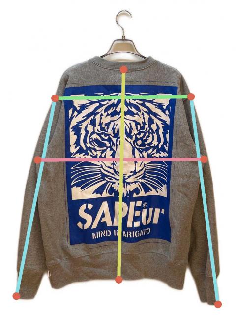 中古・古着通販】SAPEur (サプール) クルーネックスウェット グレー