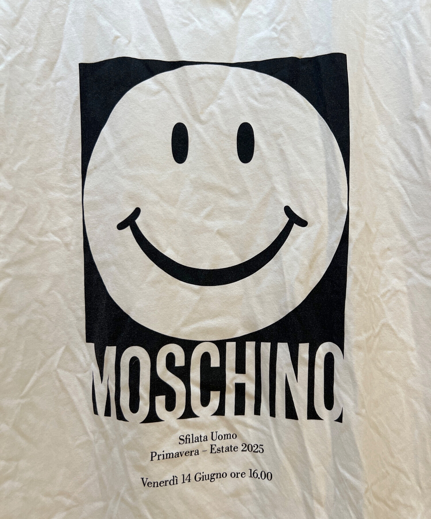 中古・古着通販】MOSCHINO (モスキーノ) プリントTシャツ ホワイト