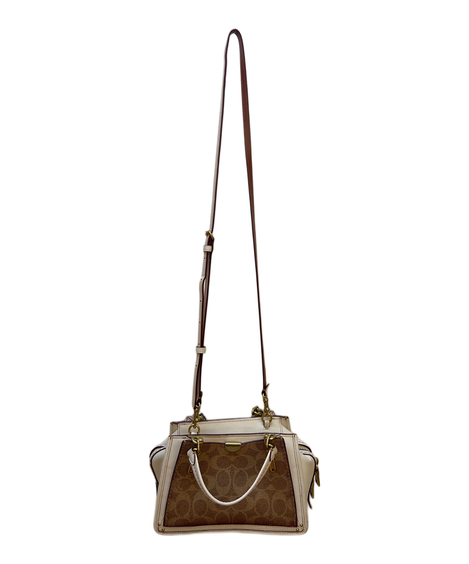 コーチ2wayショルダーバッグ　新品未使用 中古・古着通販】COACH (コーチ) 2WAYショルダーバッグ/シグネチャー