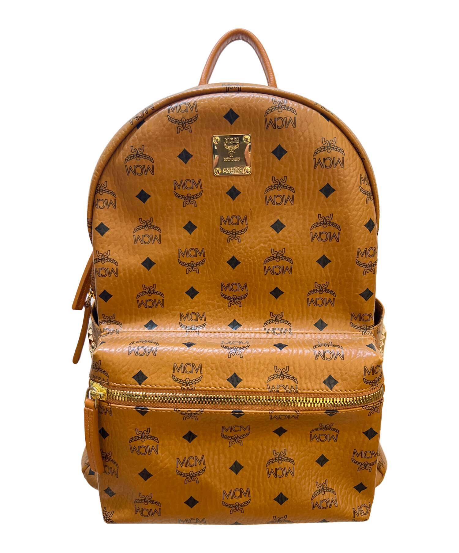 中古・古着通販】MCM (エムシーエム) バックパック ベージュ｜ブランド 