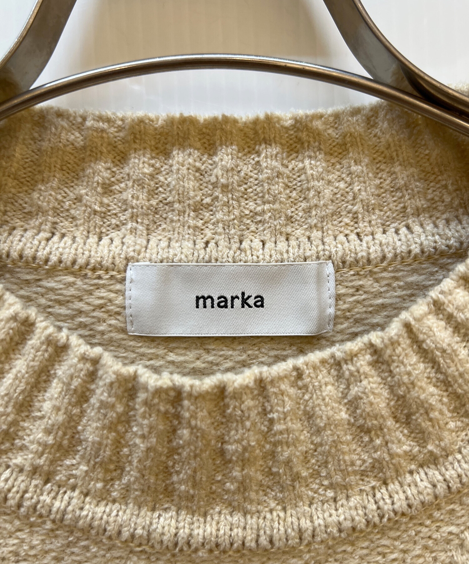中古・古着通販】MARKA (マーカ) 厚手ニット アイボリー サイズ:1