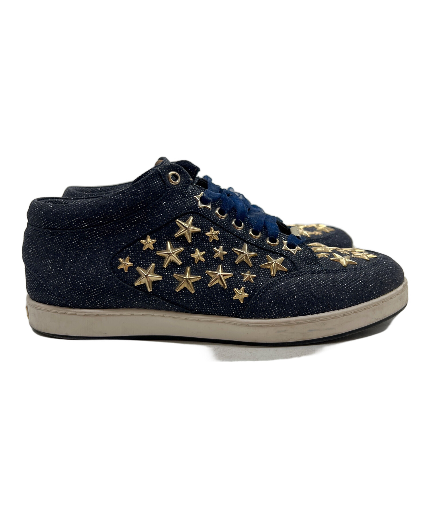 中古・古着通販】JIMMY CHOO (ジミーチュウ) スニーカー ネイビー