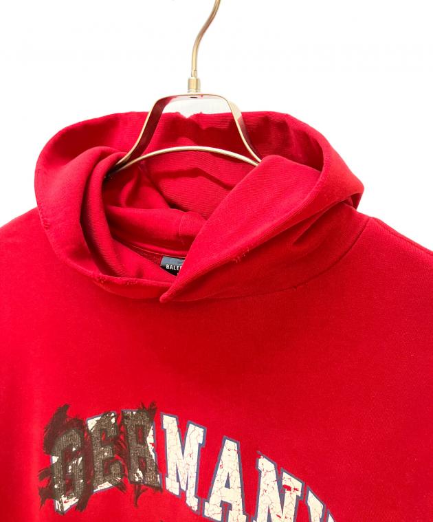 中古・古着通販】BALENCIAGA (バレンシアガ) パーカー レッド サイズ:2