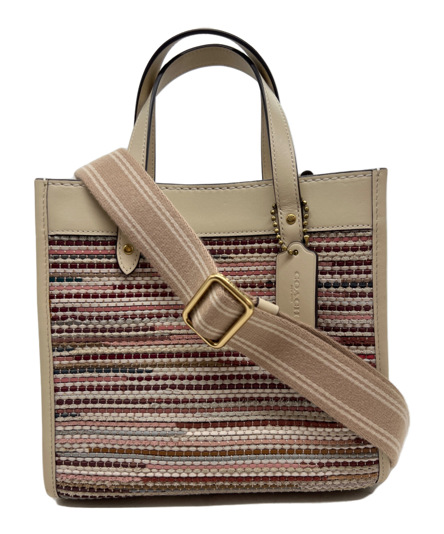 中古・古着通販】COACH (コーチ) 2WAYショルダーバッグ ベージュ 