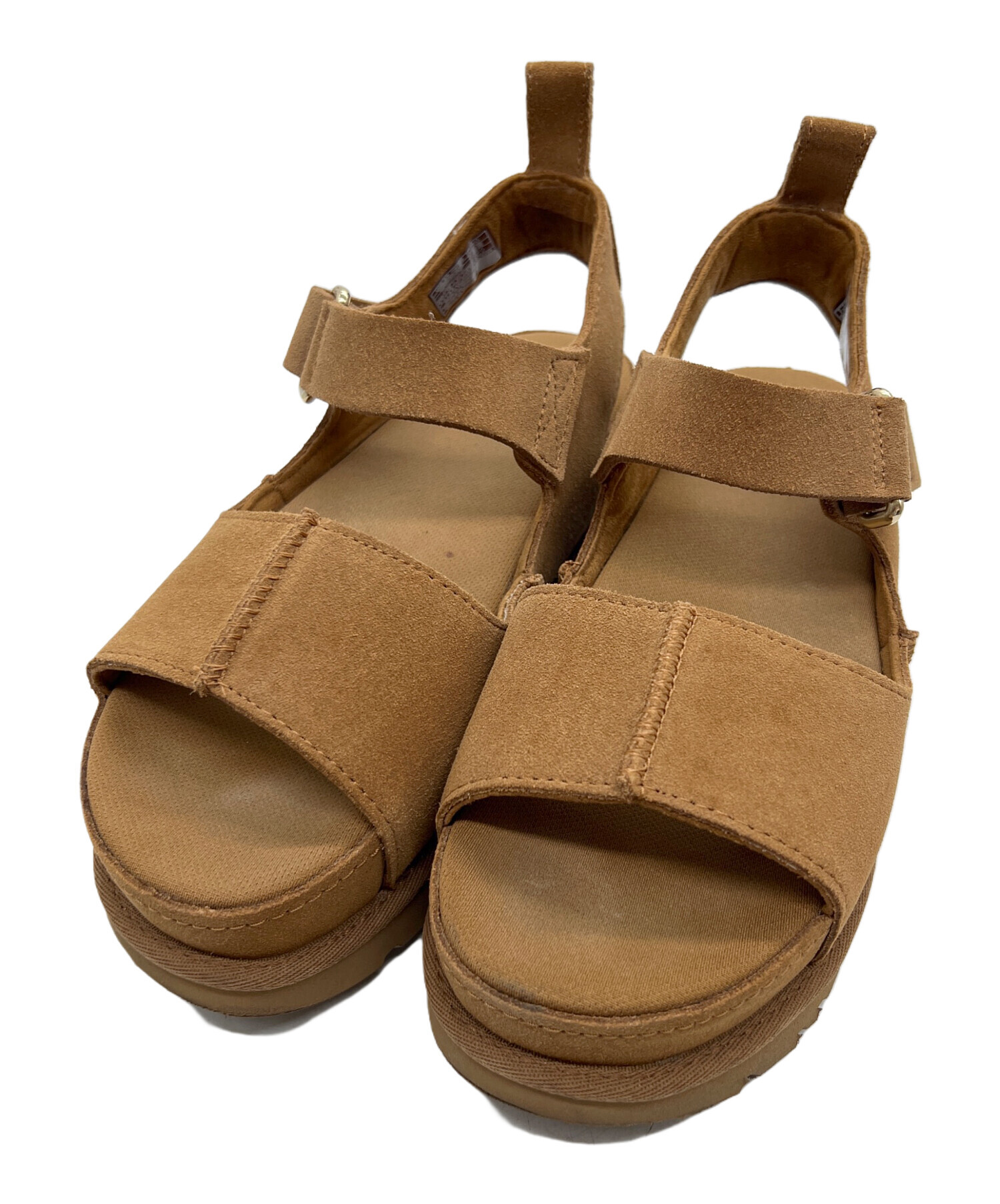 UGG スエード スポーツサンダル ブラウン 中古・古着通販】UGG (アグ) スエードサンダル ブラウン サイズ:23.5