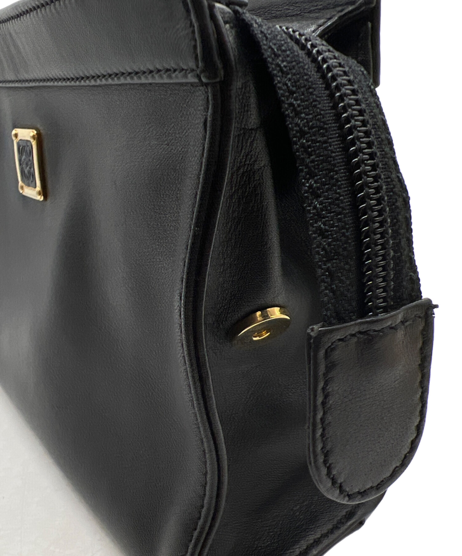 中古・古着通販】LOEWE (ロエベ) クラッチバッグ ブラック｜ブランド
