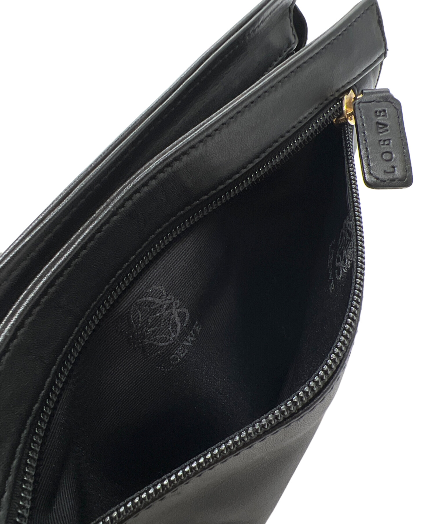 中古・古着通販】LOEWE (ロエベ) クラッチバッグ ブラック｜ブランド