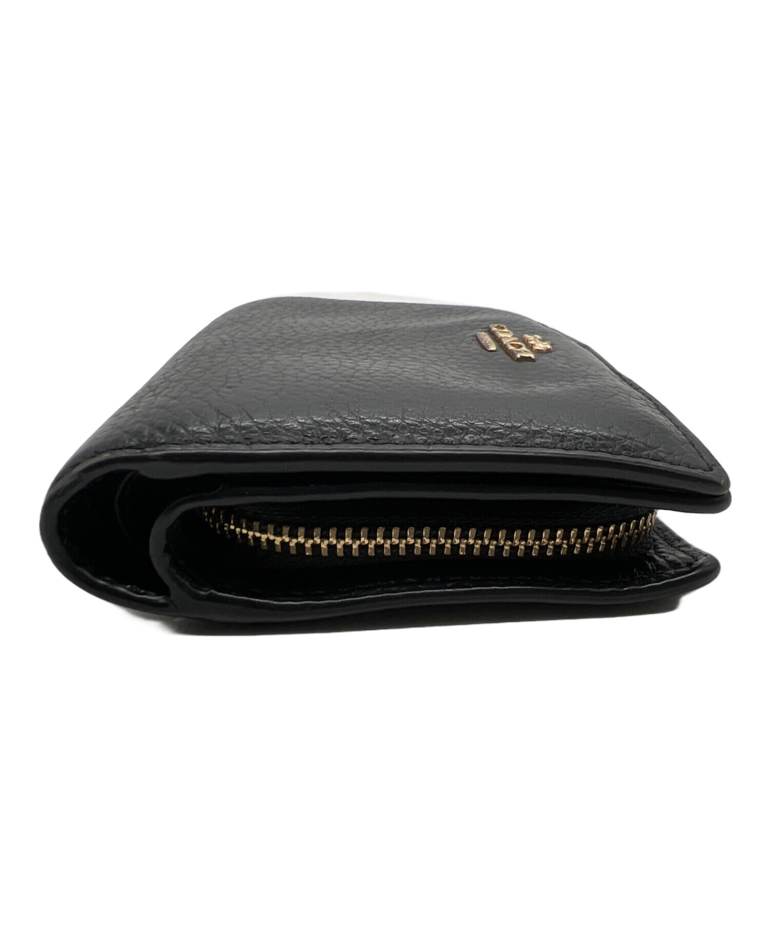 中古・古着通販】COACH (コーチ) 2つ折り財布 ブラック｜ブランド 