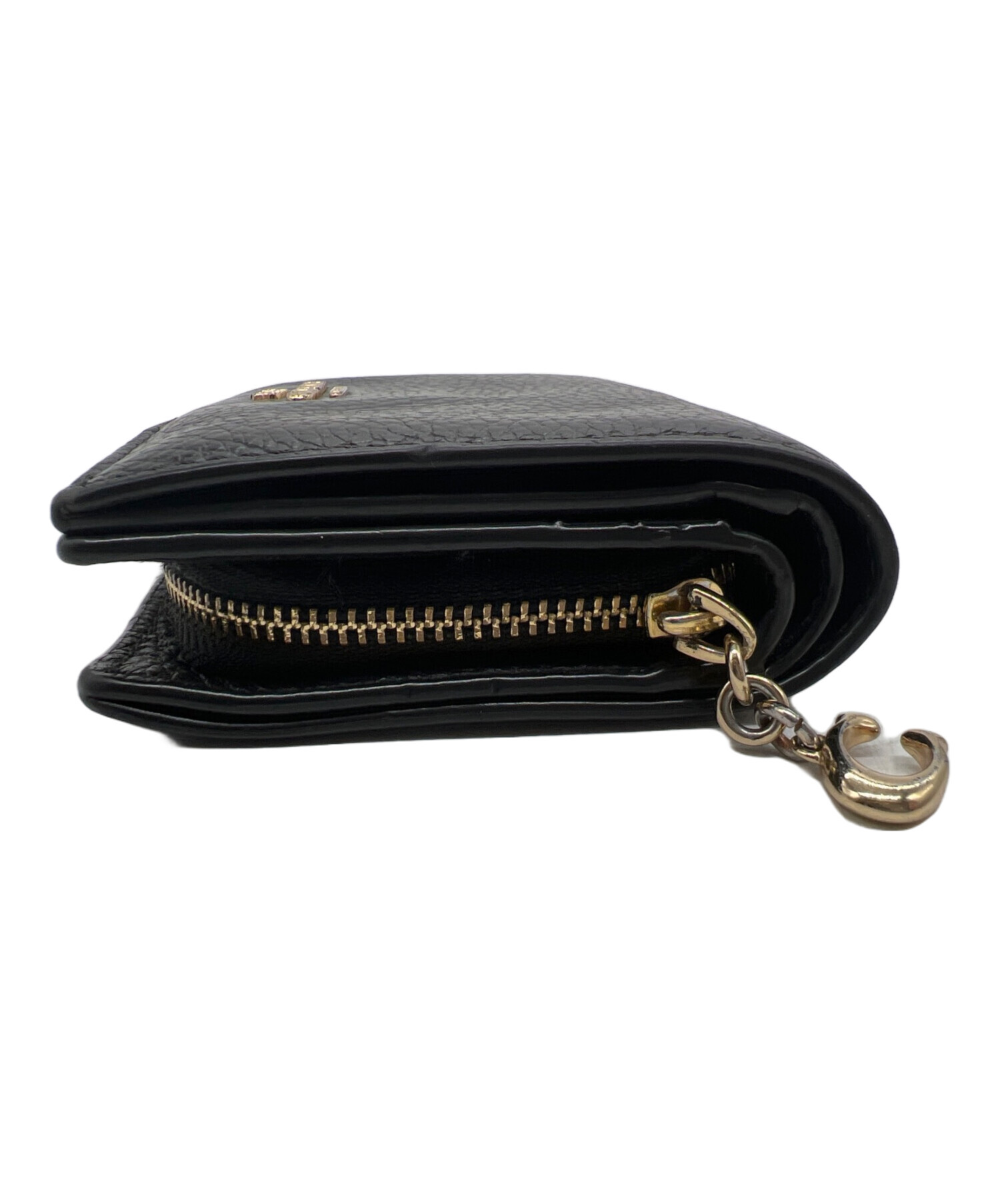 中古・古着通販】COACH (コーチ) 2つ折り財布 ブラック｜ブランド