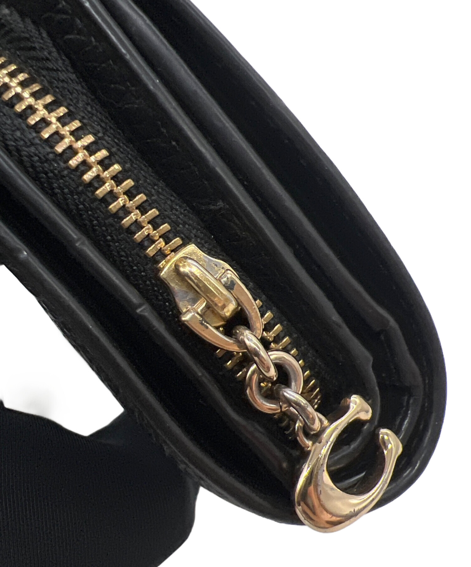 中古・古着通販】COACH (コーチ) 2つ折り財布 ブラック｜ブランド
