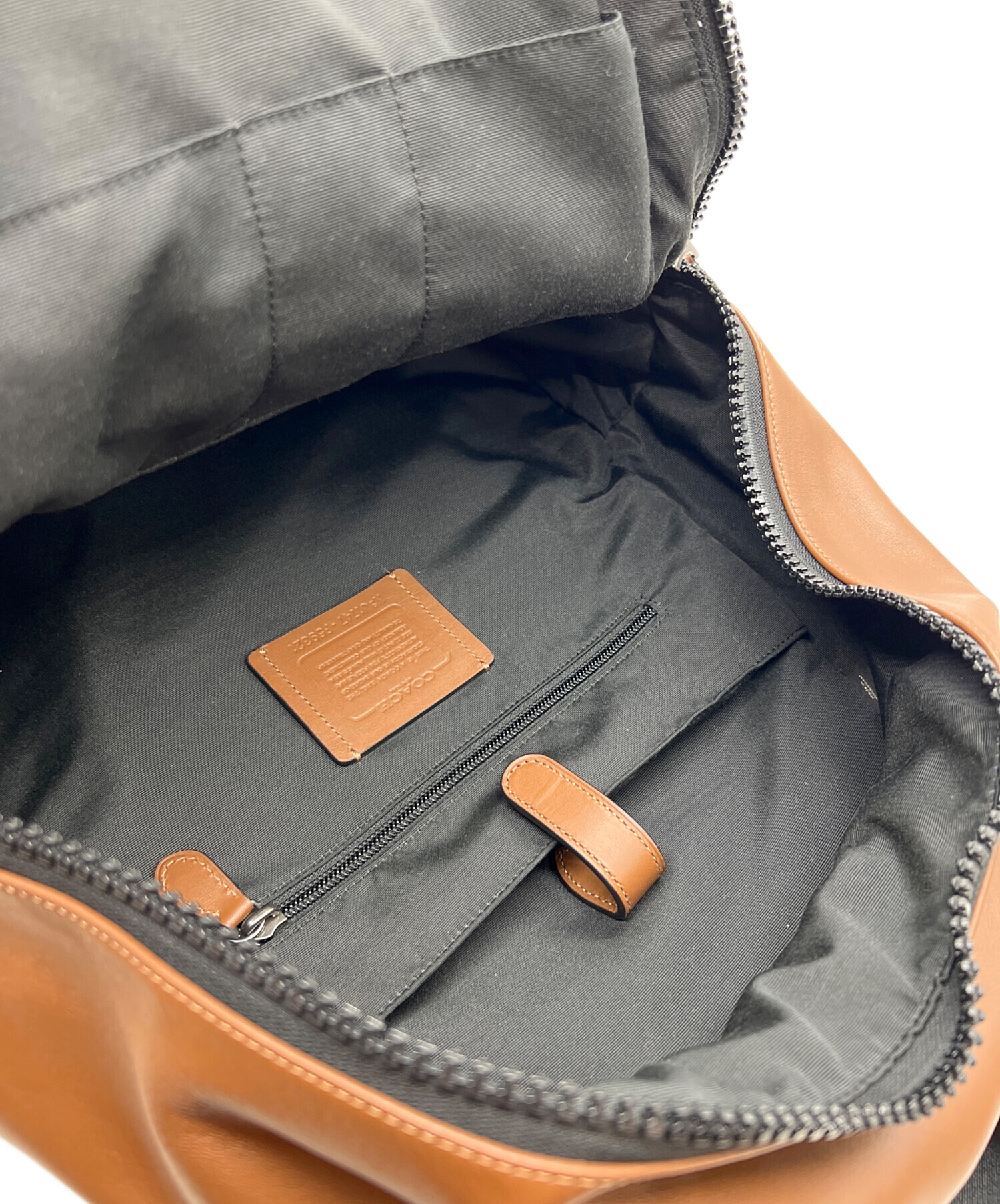 中古・古着通販】COACH (コーチ) リュック ブラウン×ブラック